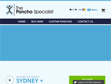 Tablet Screenshot of ponchospecialist.com.au